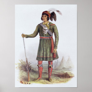 Poster Osceola ou "Soleil Levant", un chef de Seminole