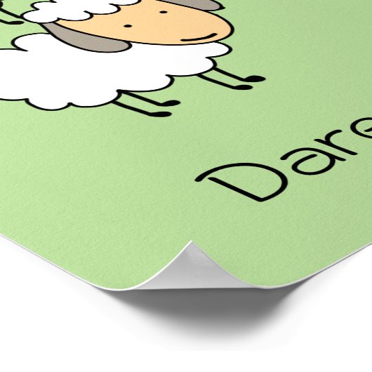 Poster Oser être un mouton noir différent (Coin)