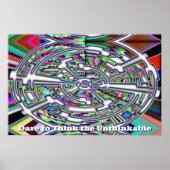 Poster Oser penser l'impensable (changer les mots) (Devant)