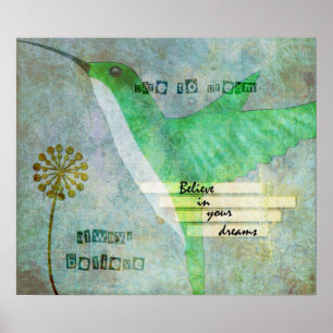 Poster Oser rêver Colibri