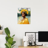 Poster Oshun Orisha Déesse Africaine (Bureau à domicile)