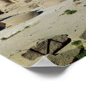 Poster Osiride figures Ramesses II flanquant les murs (Coin)