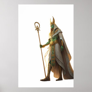 Poster Osiris Seigneur de l'Éternité Dieu égyptien de la 