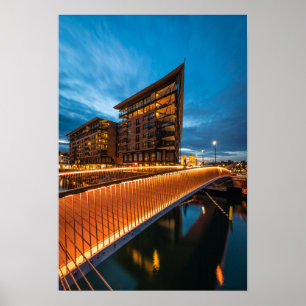 Poster Oslo la nuit, Norvège