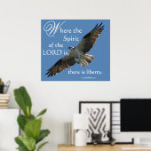 Poster Osprey Bird Spirit of the LORD Print (Bureau à domicile)