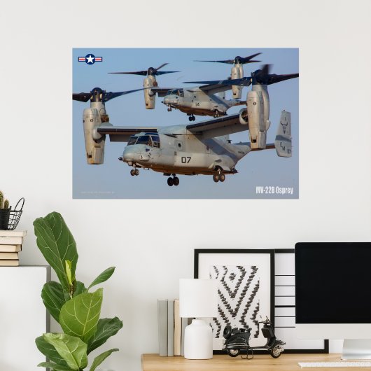 POSTER OSPREY MV-22B (Bureau à domicile)