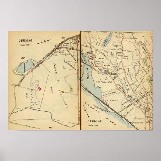 Poster Ossining, New York 2 (Devant)