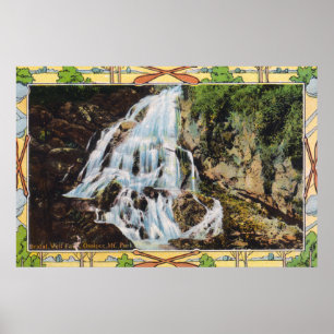 Poster Ossipee Mountain Park View of Bridal Veil
