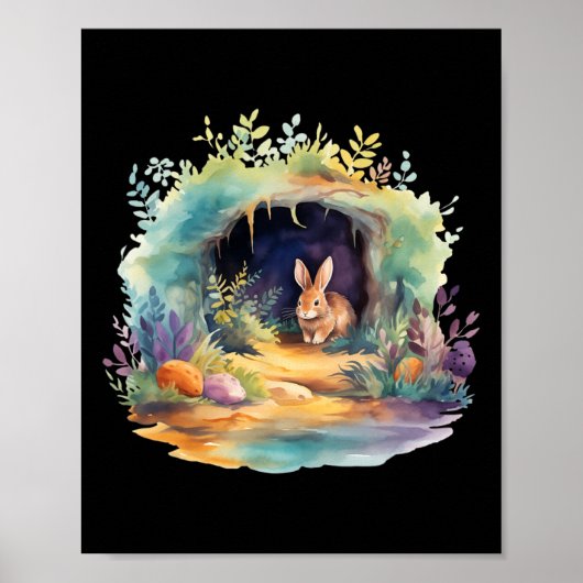 Poster Ostara de Pâques Eostre Pagan Witchcraft Mois de p (Devant)