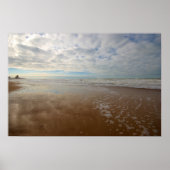 Poster Ostend beach Belgium (Devant)