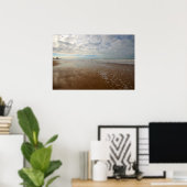 Poster Ostend beach Belgium (Bureau à domicile)