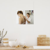 Poster Ostéopathe traitant le patient. (Cuisine)