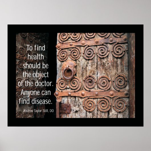 Poster Ostéopathie Trouver un devis santé par A.T. Toujou (Devant)