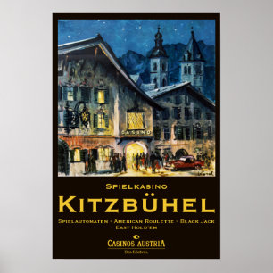 Poster " Österreich : 1938/heute Tirol - Casino Kitzbühel