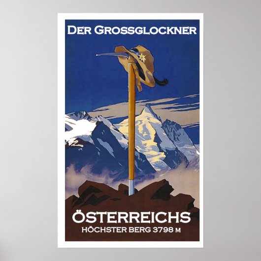 Poster " Österreich : 2021/heute - Der Großglockner ... (Devant)
