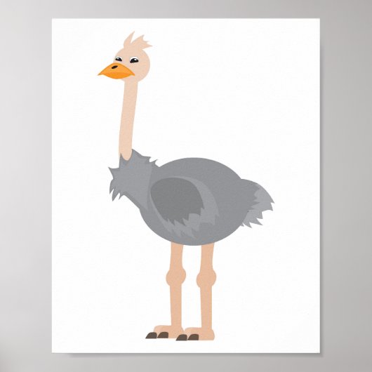 Poster Ostrich (Devant)