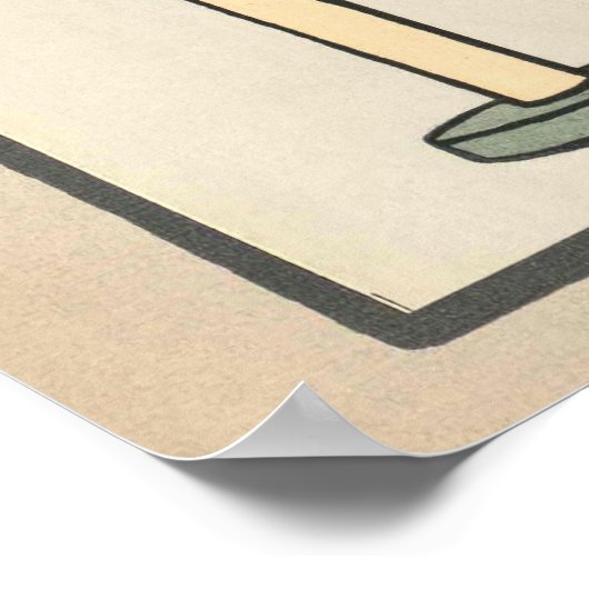 Poster Ostrich (Hoek)