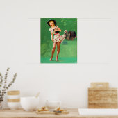 Poster Ostrich Pin Up (Cuisine)