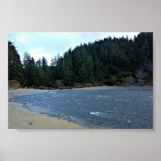 Poster Oswald West State Park, Oregon Coast (Devant)