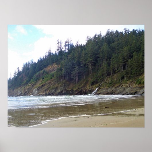 Poster Oswald West State Park, Oregon Coast (Devant)
