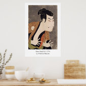 Poster Otani Oniji II de Sharaku ‎ (Cuisine)
