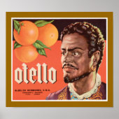 Poster Otello Orange Étiquette (Devant)