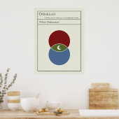 Poster Othello Shakespeare minimaliste Art Abstrait Desig (Cuisine)