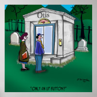 Otis Elevator Mausolée seulement a un bouton haut