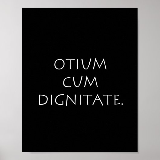 Poster Otium cum dignite (Devant)