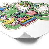 Poster Otopus Lecture des livres (Coin)