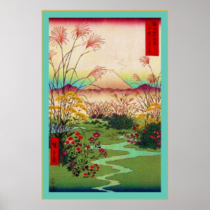 Poster Otsuki Fields ~ Vintage Japanese