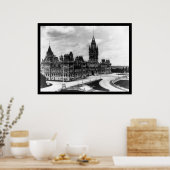 Poster Ottawa Parlement du Canada Bâtiments 1922 (Cuisine)