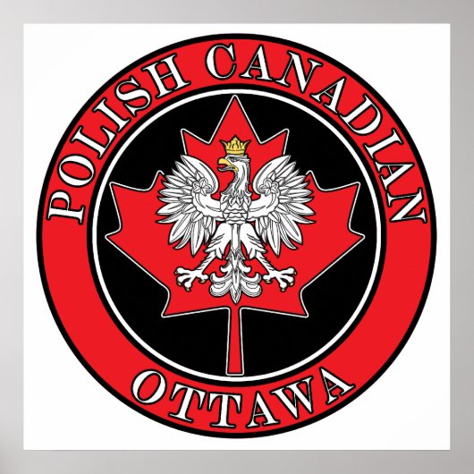 Poster Ottawa Tour Polonais Feuille canadienne (Devant)