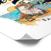 Poster Otter 841 Surfing Otter 841 California Surf Board (Coin)