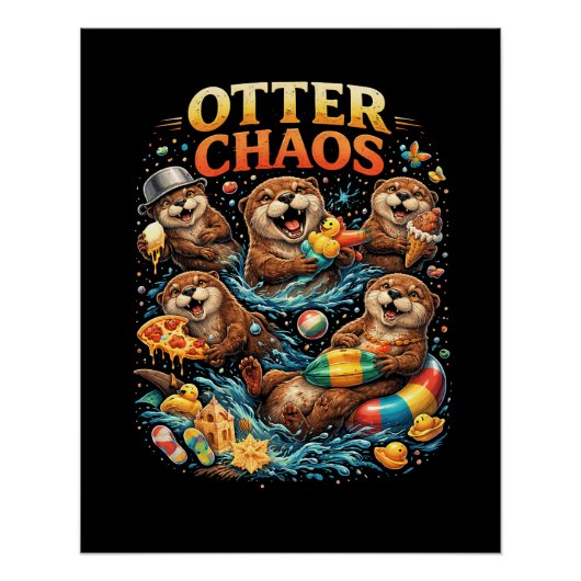 Poster Otter Chaos (Devant)