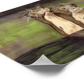 Poster Otter de rivière géante 5x7 (Coin)