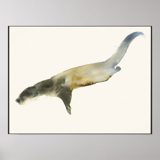 Poster Otter européenne (Devant)
