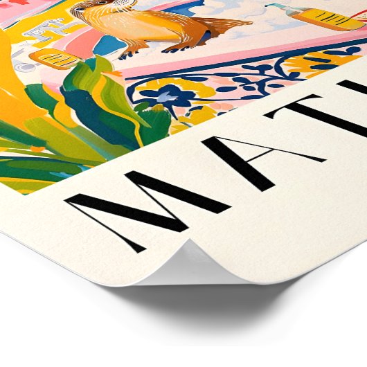 Poster Otter In Bathbath Art Print, Henri Matisse Wall Ar (Coin)