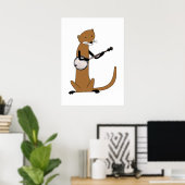 Poster Otter Jouer à l'affiche du Banjo (Bureau à domicile)