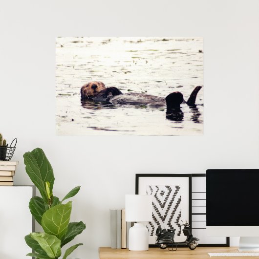 Poster Otter Raft (Bureau à domicile)