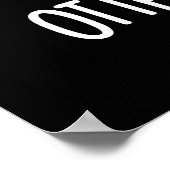 Poster Otter Sight Dude Funny Animal Pun Dark BG (Coin)