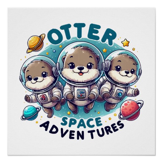 Poster Otter Space Adventures (Devant)