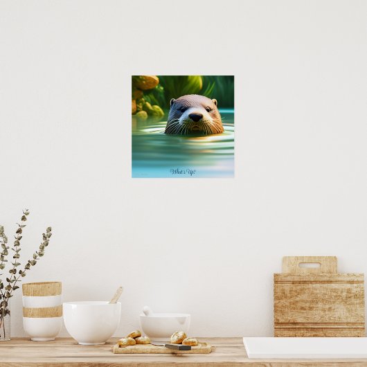 Poster Otterly Adorable - Imaginaire de l'IA Imprimer Art (Cuisine)