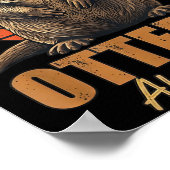 Poster Otterly Awesome Retro Sunset Sea Otter Lover Graph (Coin)