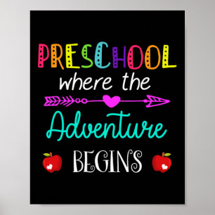 Poster Où commence l'aventure Enseignant Kinder