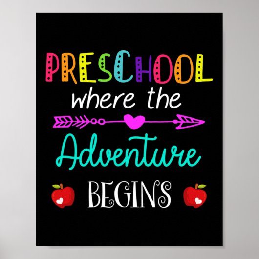 Poster Où commence l'aventure Enseignant Kinder (Devant)