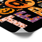Poster Ou Enseigner Funny Enseignants Halloween Ghost (Coin)