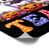 Poster Ou enseigner Halloween Fantôme Citrouille Fantomat (Coin)