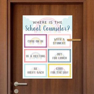 Poster Où est la porte du bureau du conseiller scolaire S