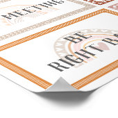 Poster Où est Psychologue Bureau Porte Signal Arc-en-ciel (Coin)